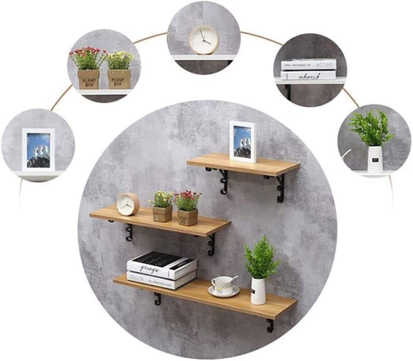 Amazon｜壁掛け棚 ウォールシェルフ ウォールラック 3個セット ネジ