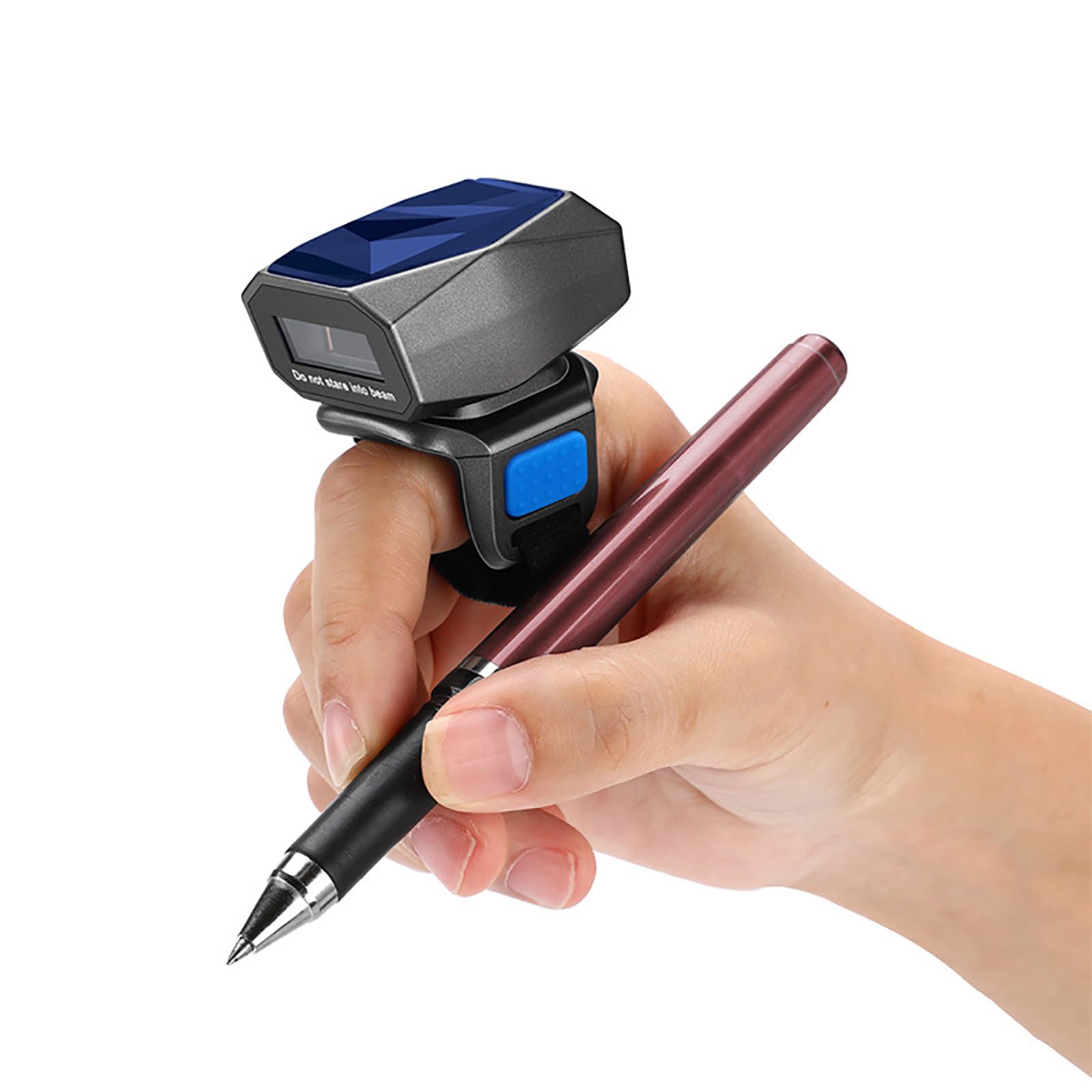 Escáner de código de barras, lector inalámbrico Bluetooth con almacenamiento de datos, soporta múltiples métodos de conexión, opciones de prefijo/sufijo personalizado, larga duración de la batería