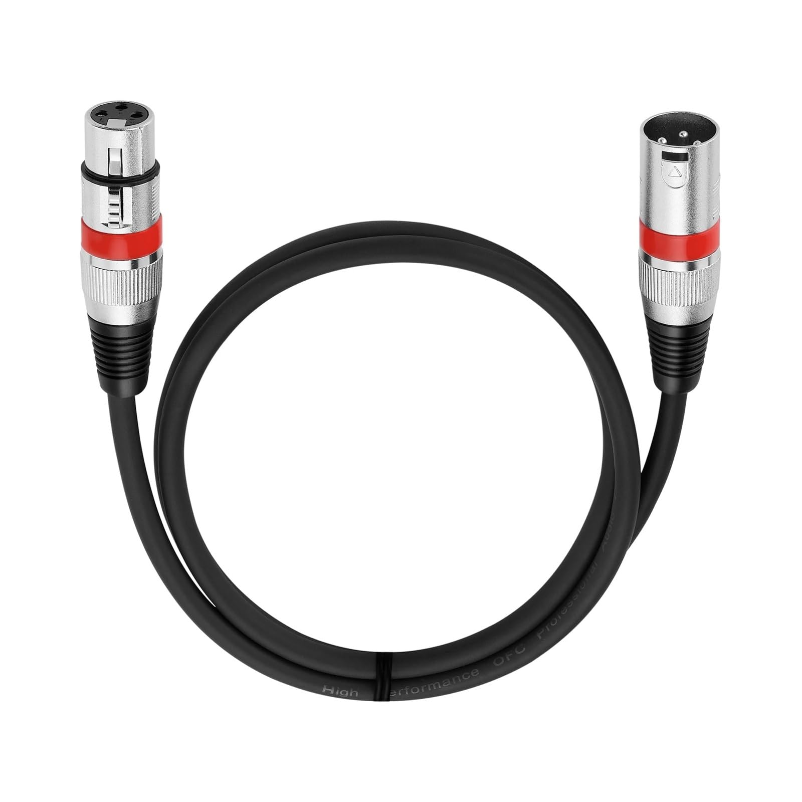 3-pinowy zbalansowany kabel XLR Ekranowany męsko-żeński kabel audio do miksera mikrofonu 1 m 1,8 m 3 m 5 m 10 m 15 m 20 m (Purple Circle, 1,8 m)