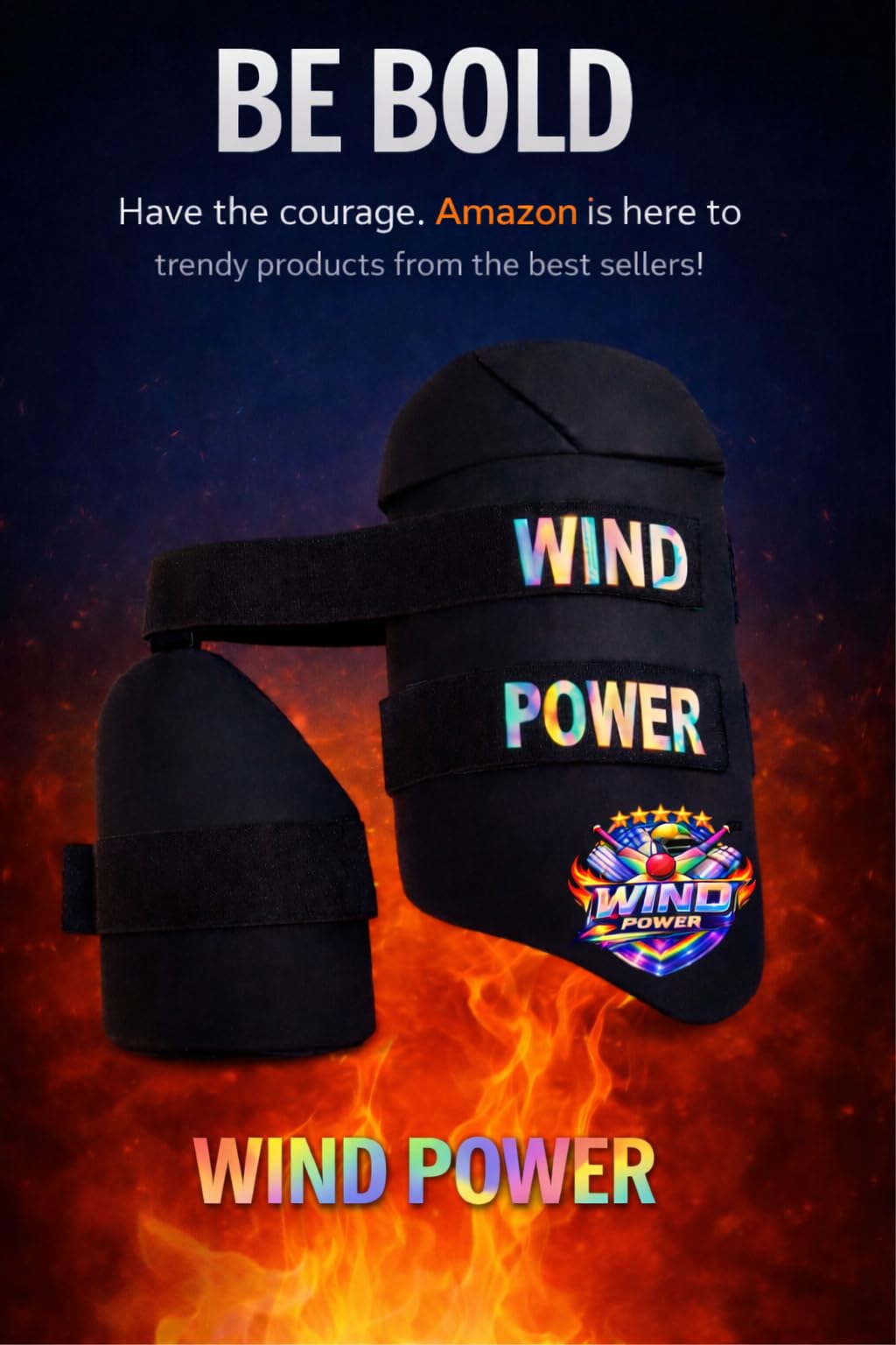 Wind Power Thai Guard Combo Men's Size for Right hand's Batsman-picture-14