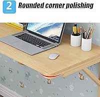 Vista 5 de Mesa de comedor montada en la pared, escritorio flotante plegable de hojas colgantes pequeño espacio para el hogar, oficina, cocina y comedor