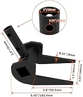 Vista 2 de Herramienta de palet Buster, barra de palanca para paletas, herramienta de extracción de tablero de cubierta industrial resistente, sin mango, barra