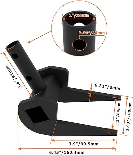 Miniatura 2 de Herramienta de palet Buster, barra de palanca para paletas, herramienta de extracción de tablero de cubierta industrial resistente, sin mango, barra