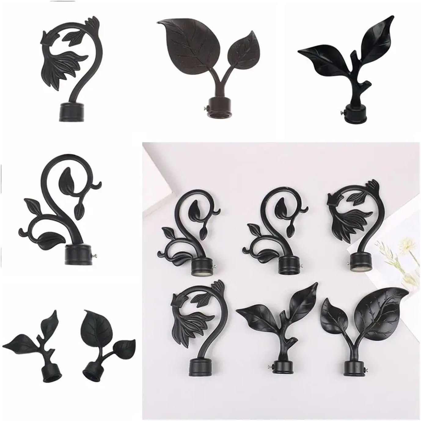 Curtain Rod top Decoration Curtain Head(Notiming Function)