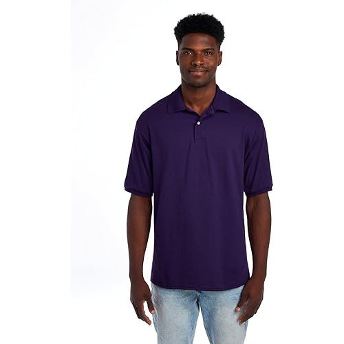 JERZEES Men's Spot Shield Short Sleeve Polo Sport Shirt