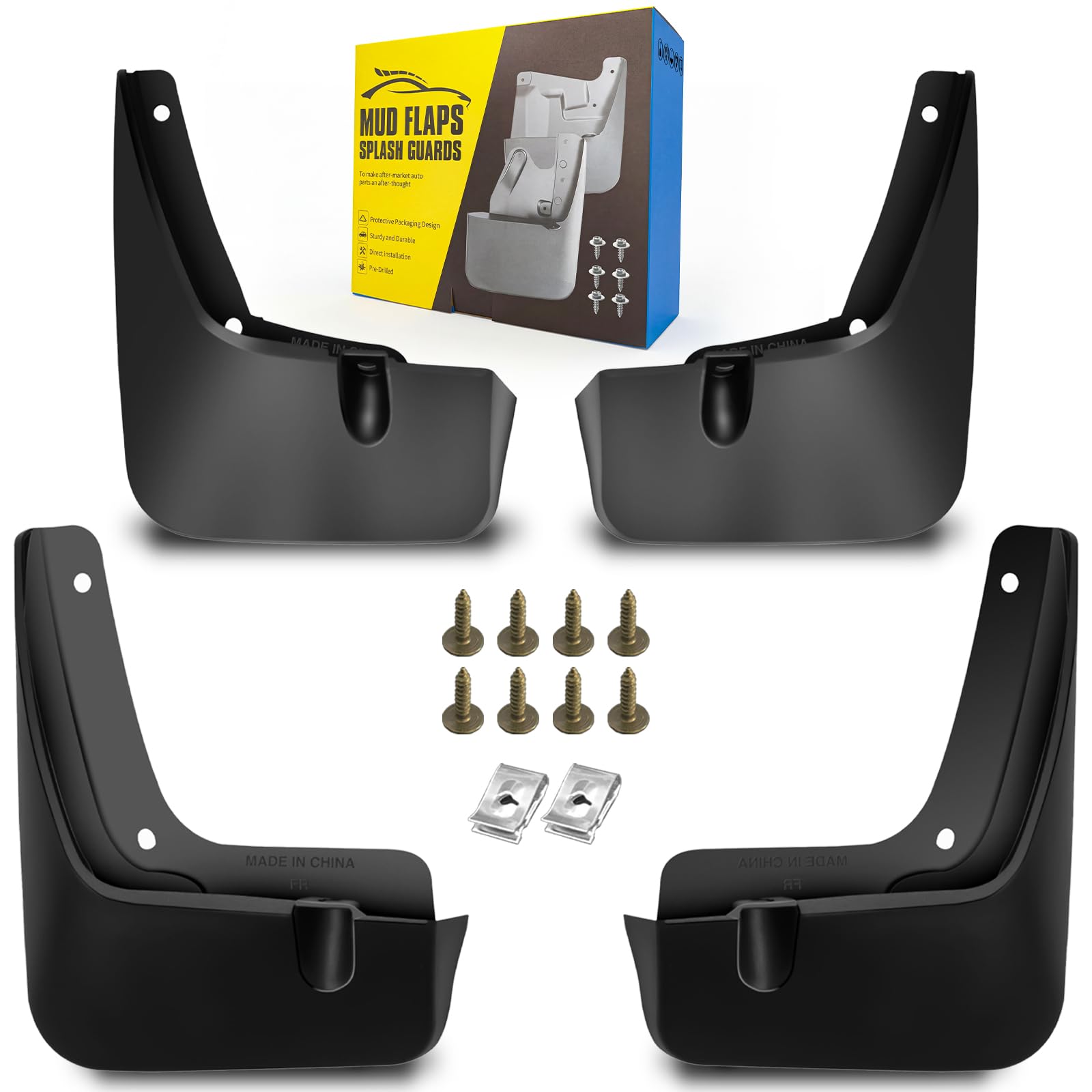 Mud Flaps Fit for 2020 2021 2022 2023 Hyu-ndai Palisade 4-Door Sport Utility Without Pedal, Dedicated Mudguard for Four Seasons Universal Protection, Front and Rear