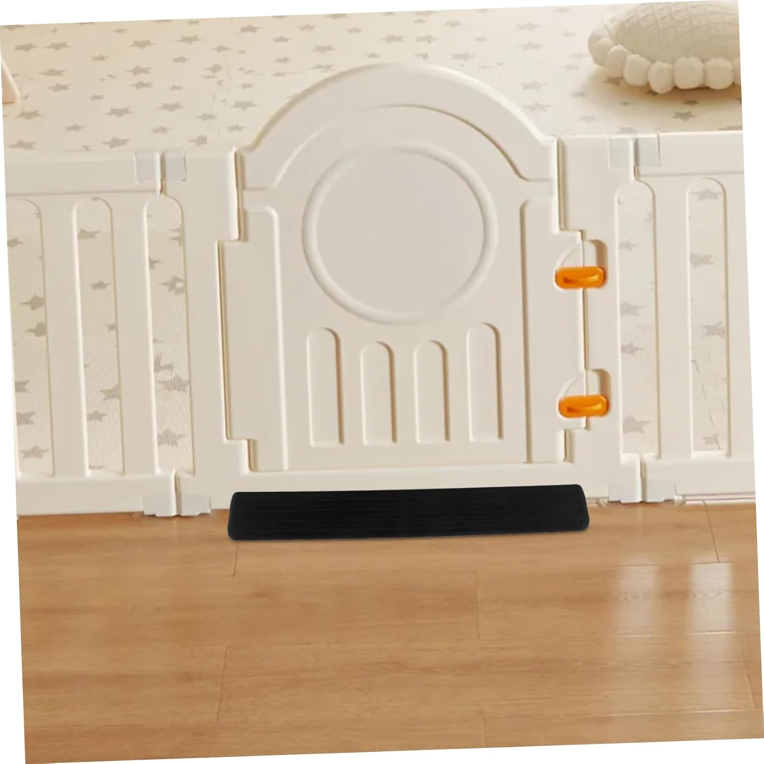 2pcs Baby Gate Ramp Support Feet Kick Plate Protection for Doorways Stairs Safety Gate Accessories for Boys and Girls Pets