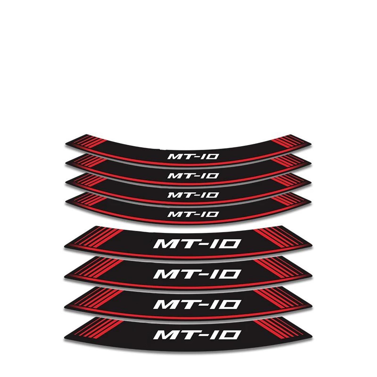 Stickers Motorcycle Accessories Wheel Stickers Reflective Rim Motorbike Waterproof Decals for MT-10 MT10 Mt 10(Style 2)