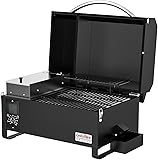 Onlyfire Pelletsmoker Räuchergrill, 8-in-1-Multifunktion Holzpelletgrill & Smoker, Pellet Smoker Grill, Holzpelletgrill mit Automatischer Temperaturregelung, Schwarz