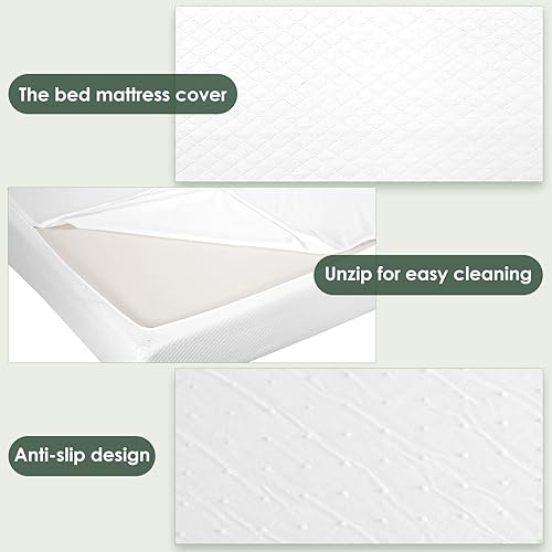 Miniatura 75 de PayLessHere - Colchón de espuma viscoelástica con gel, 6 pulgadas, tamaño queen, con certificación CertiPUR-US, sin fibra de vidrio, cama en una