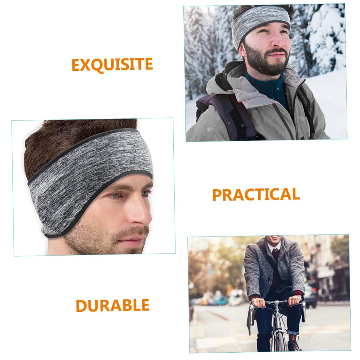 BESTonZON 4 set Scaldaorecchie Da Corsa Da Ciclismo Fascia Per In Pile Scaldaorecchie Fascia Invernale Copriorecchie Fascia Per Uomo Scaldaorecchie Invernali 3 pezzi * 4