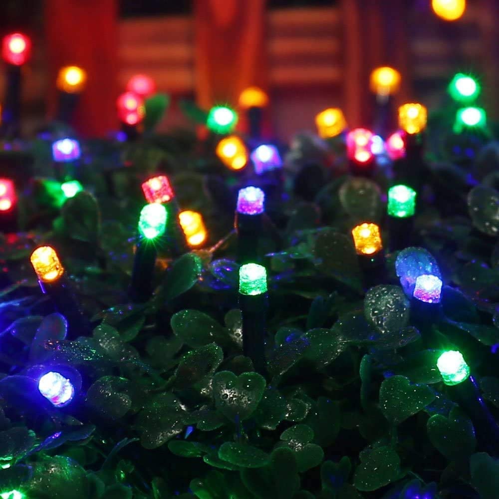 BrizLabs Natale Stringa Luci Led Colorato, 20M 200 LED 8 Modalità Luci Albero di Natale Impermeabile Catena Luminosa Catena di Luci Decorative per Natale Giardino Eventi Decorazioni