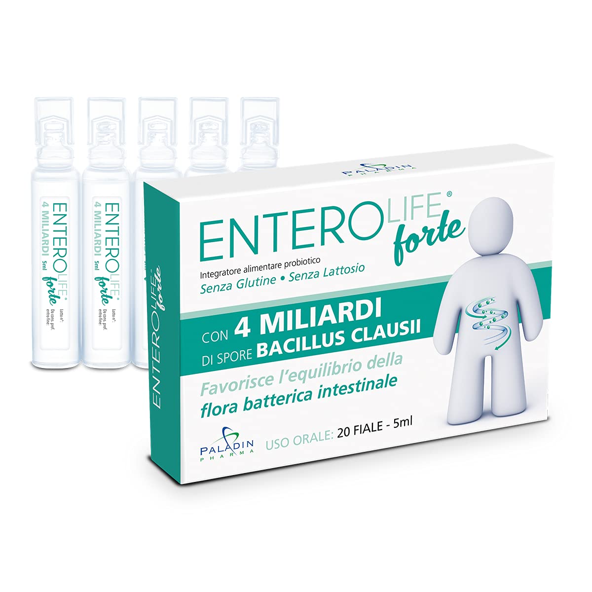 Enterolife 4 Miliardi Fermenti Lattici 20 Fialoidi con spore di bacillus clausii
