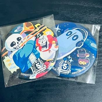 Amazon.co.jp: ファンゲーマージャパン 缶バッジ Undertale 2種