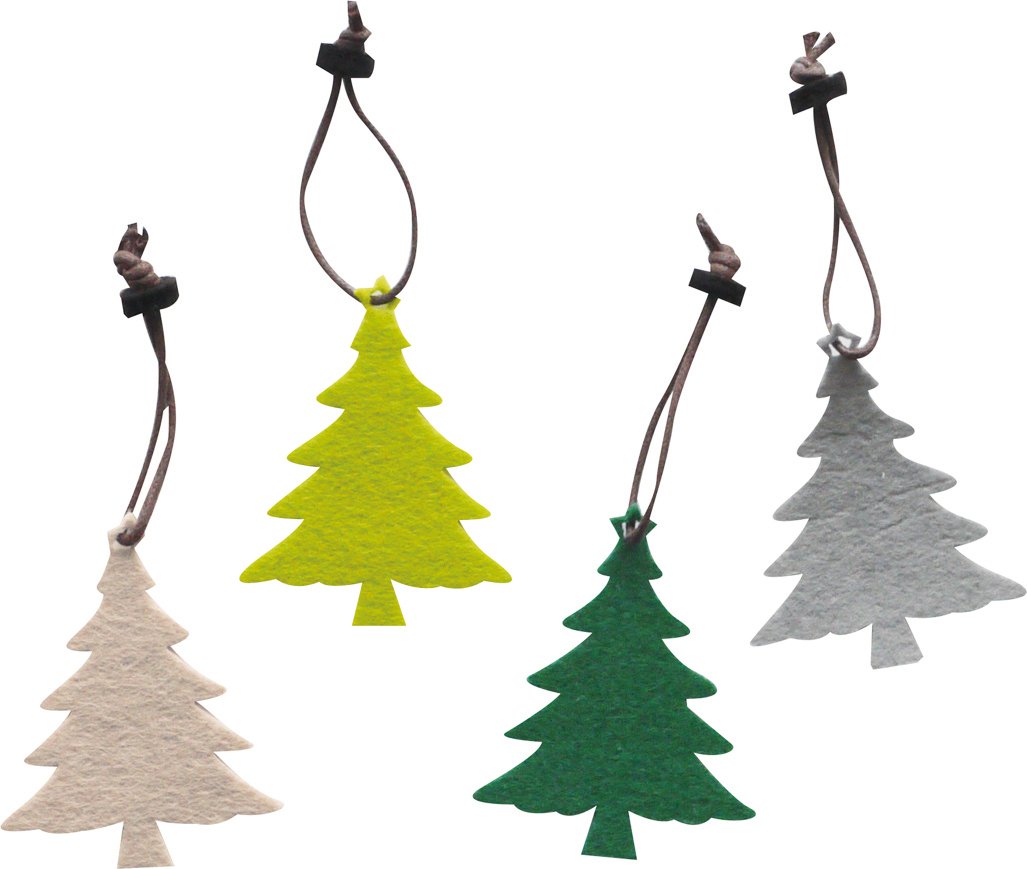 フェルトオーナメント付きクリスマスツリー クリスマスツリーフェルトオーナメント3Dクリスマスツリー