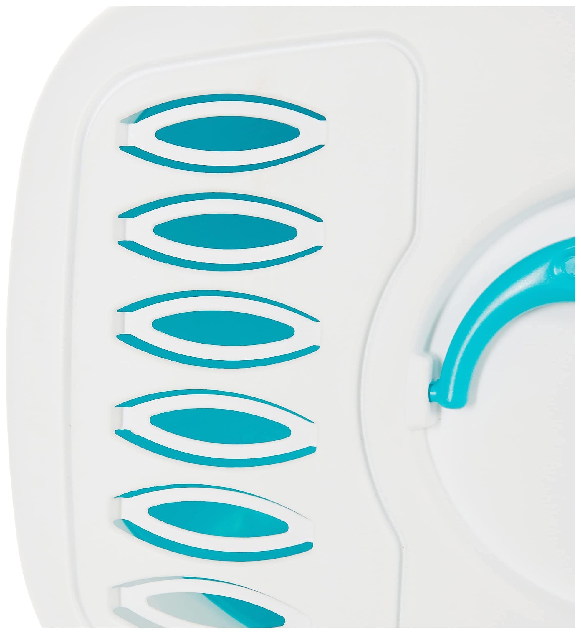 Trixie Vico Easy Clean Bac à Litière pour Chat Aigue-Marine/Blanc 40 × 40 × 56 cm