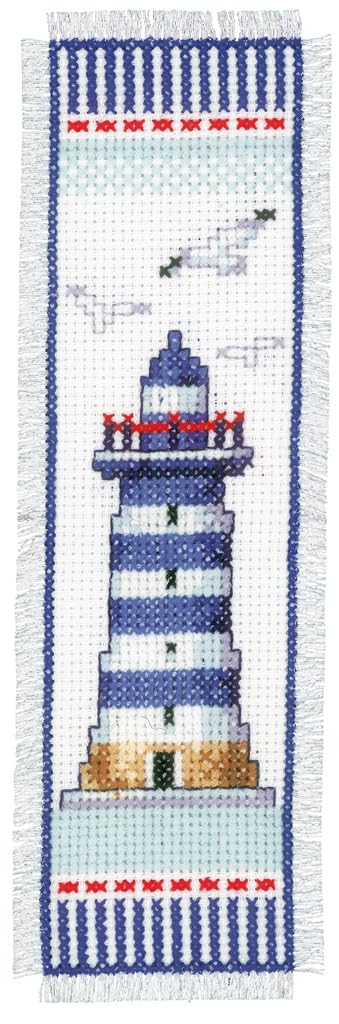 Groves & Thames - Cross Stitch Kit - Bookmark - Lighthouse - Easy Difficulty