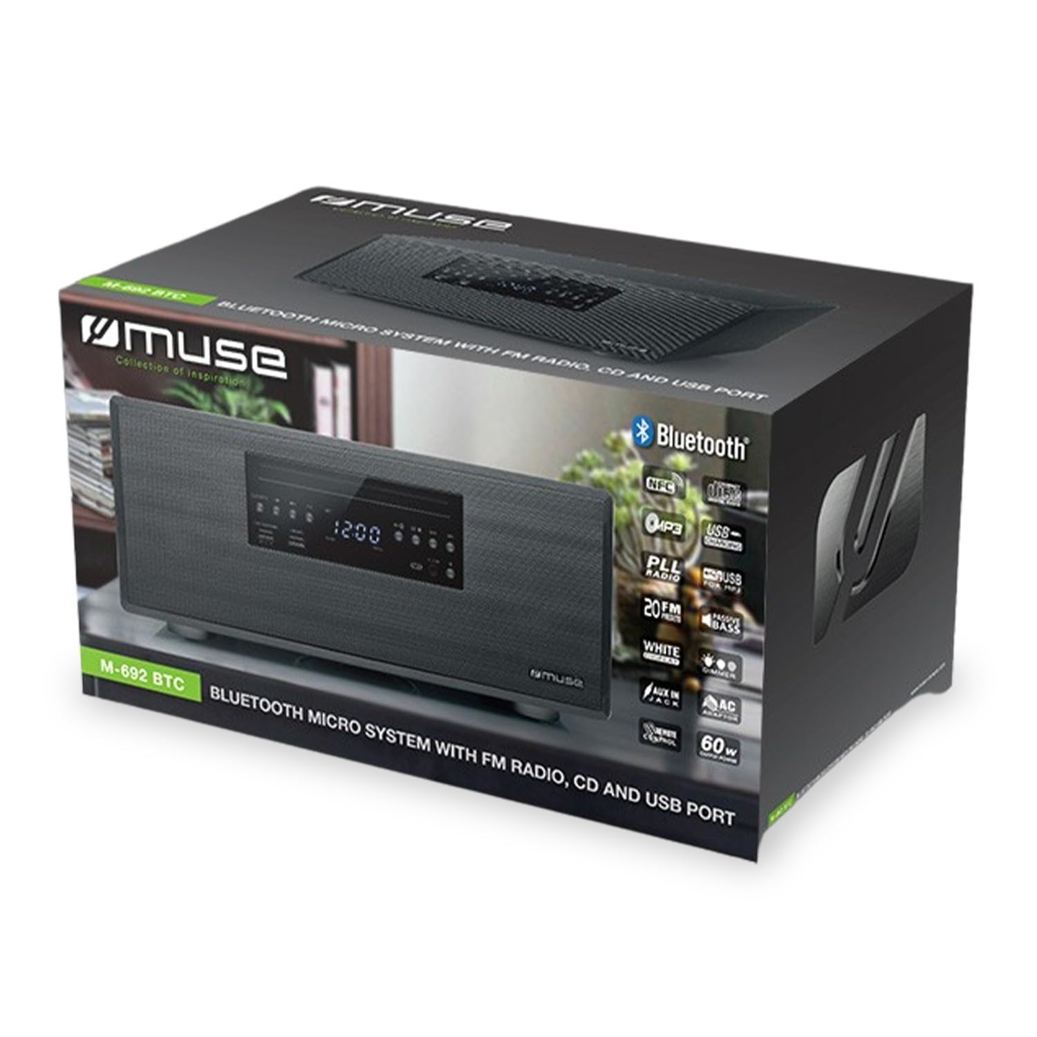 MUSE Chaîne HiFi M-692 BTC