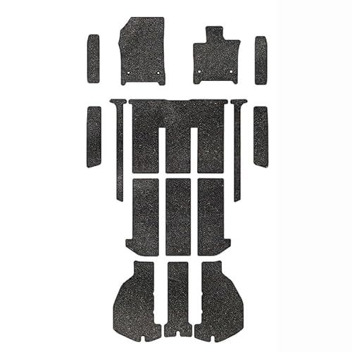 M&K アルファード ヴェルファイア フロアマット 互換品 40系 7人乗り R5/6〜 プレミアムタイプ (プレミアムブラック)