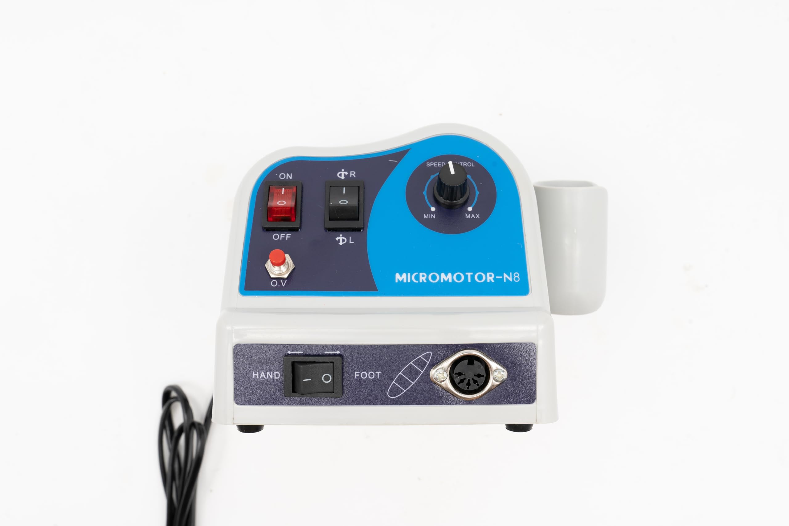 N8 Micromoteur électrique de laboratoire 0-45 000 tr/min 2,35 mm Polisseuse électrique Micro moteur Unité de polissage pour bijoutiers, artisans, équipements de laboratoire