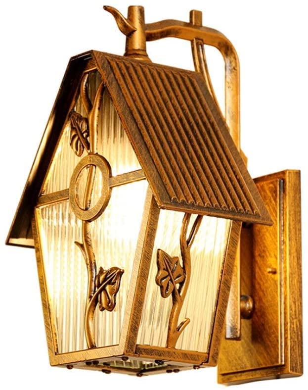 Lampe extérieure vintage alu rétro applique murale jardin