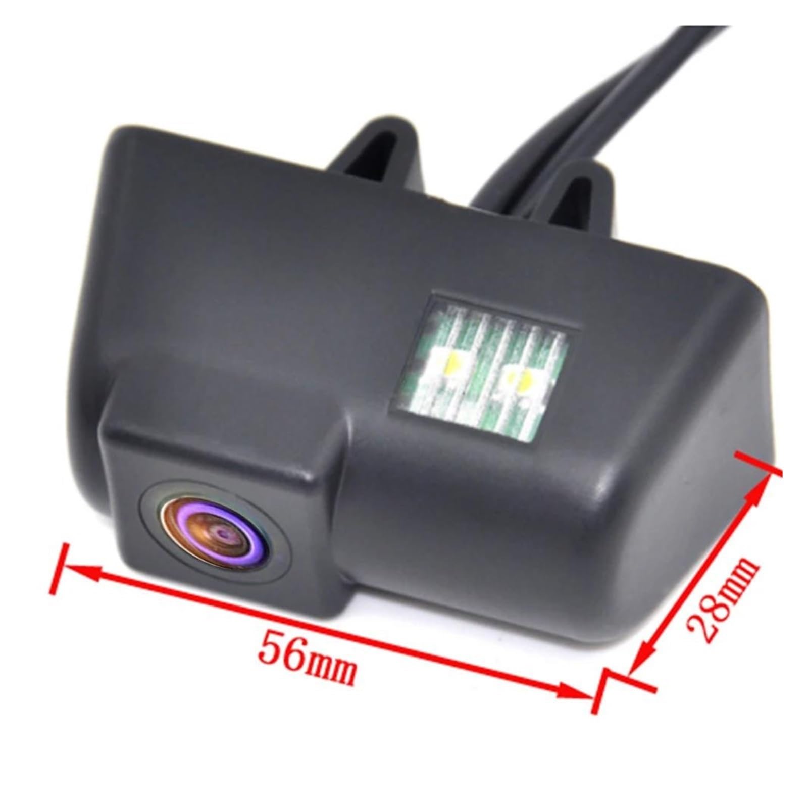 HD 1080P Resistente al Agua Cámara de Respaldo matrícula visión Trasera Marcha atrás Coche CCD 170 Grados para tránsito y conexión