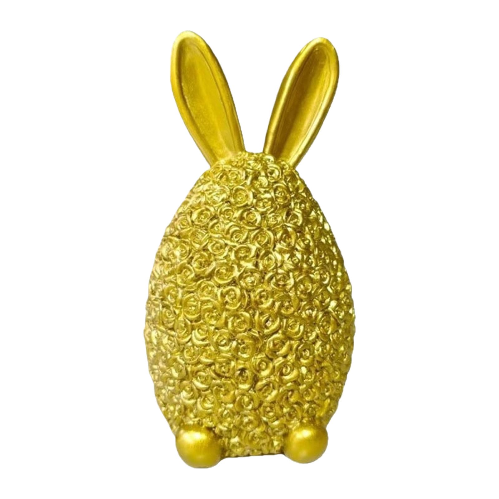 Msioytog Rose Decorated Rabbits Statue Easter Flower Bunnies Figurine Home Decorative Piece for Spring and Holidays Celebration Spring Holiday Resin Sculpture