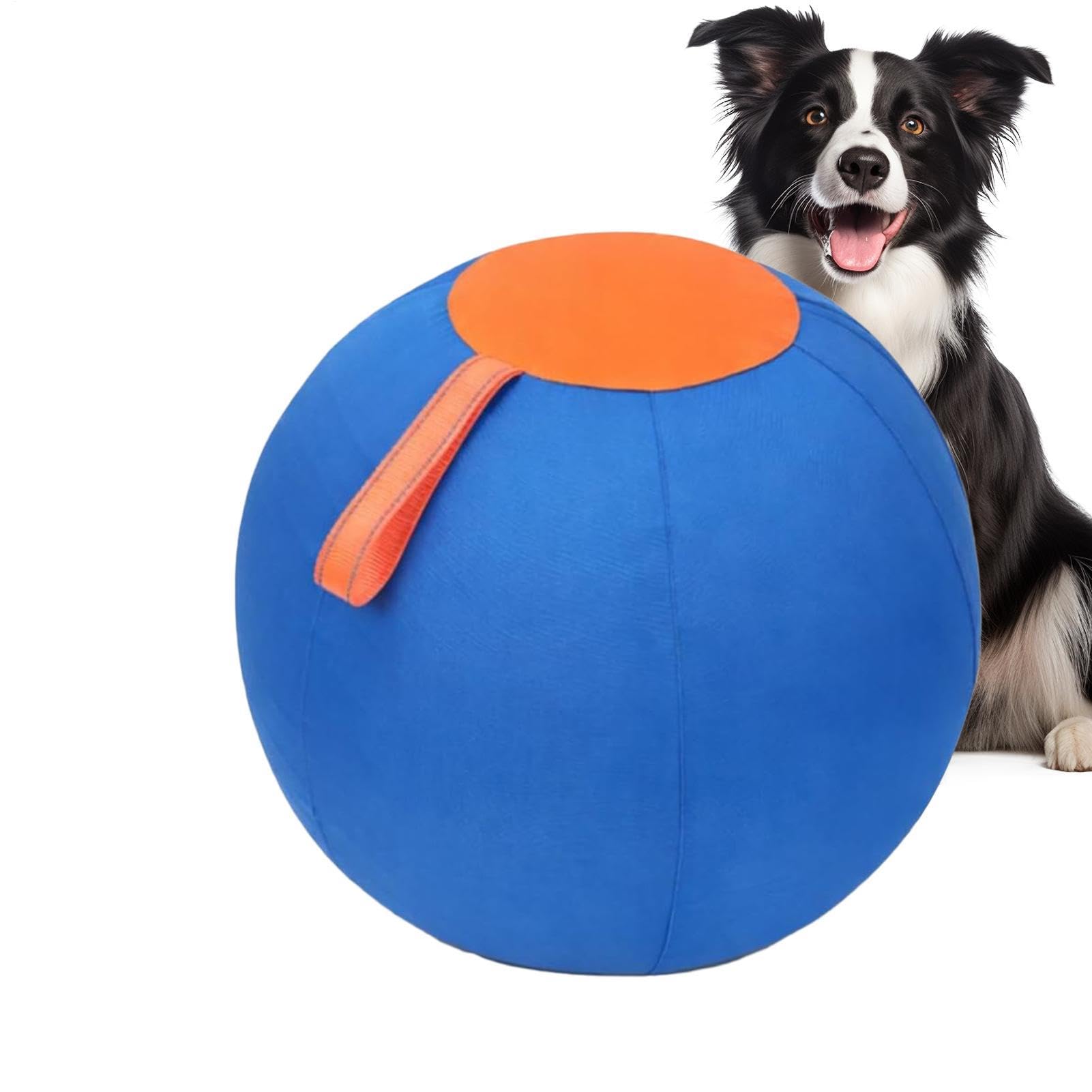 Pelota De Pastoreo Para Perros Hinchable Resistente e Interactivo | Pelota Exterior Juego Adiestramiento Mascotas Deportes al Aire Libre, Jardín Patio y Terraza Césped y