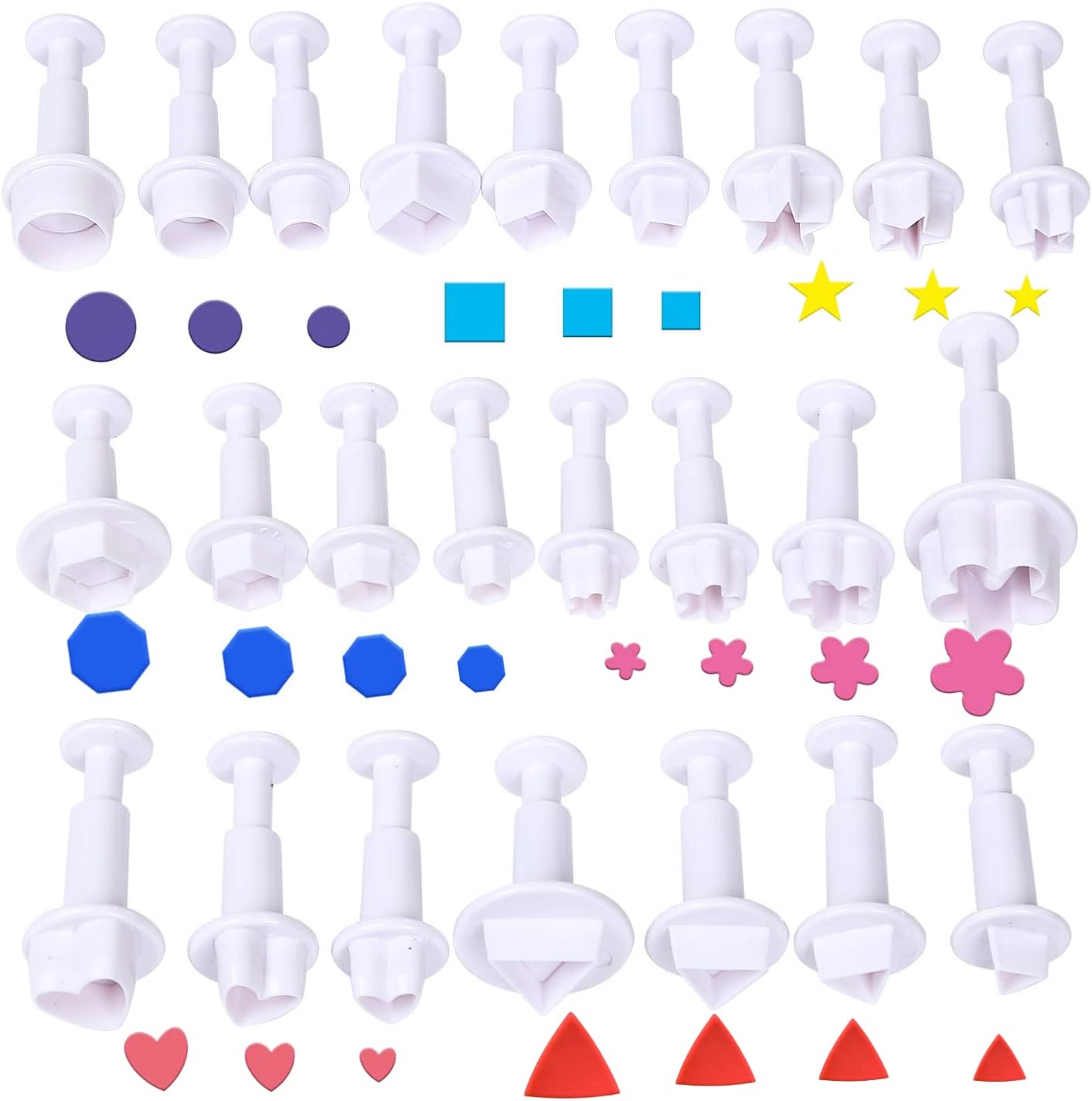 Amazon.com: Cookie Cutters,Plunger Cutter Cake Decorating Supplies ...