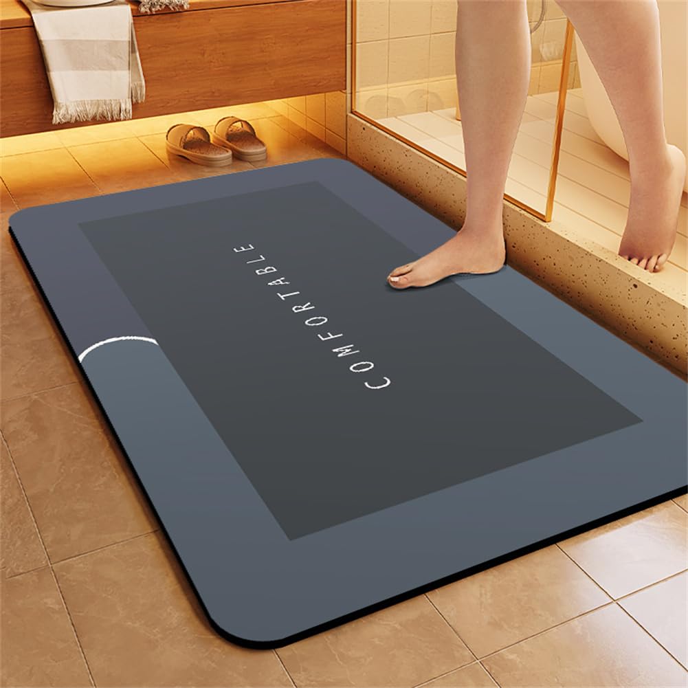 Alfombra Bano, Alfombra de Piedra para Baño Alfombrilla Bano, Alfombra de Baño, Alfombrilla Dacha Antideslizante, Alfombra Alfombrilla Ducha, Alfombras Bano Secado Rapido, Tapetes Classic, 70x120cm
