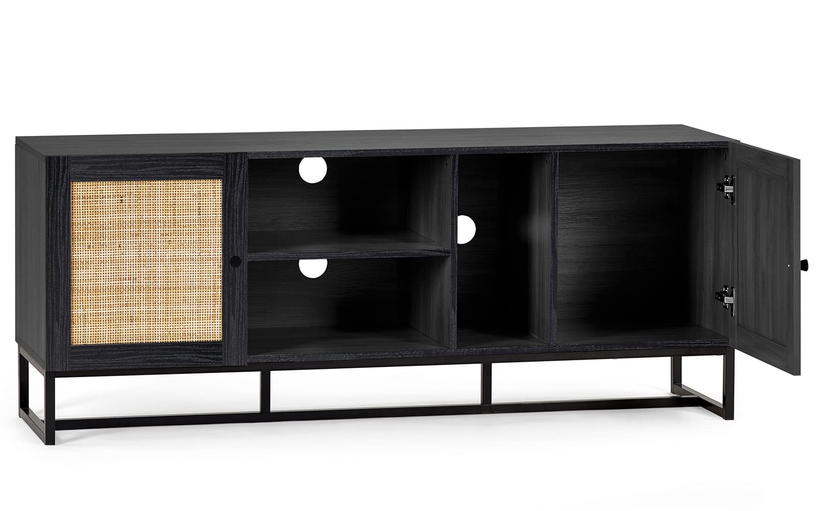 Julian Bowen Padstow Wardrobe in Black (190 x 80 x 56cm