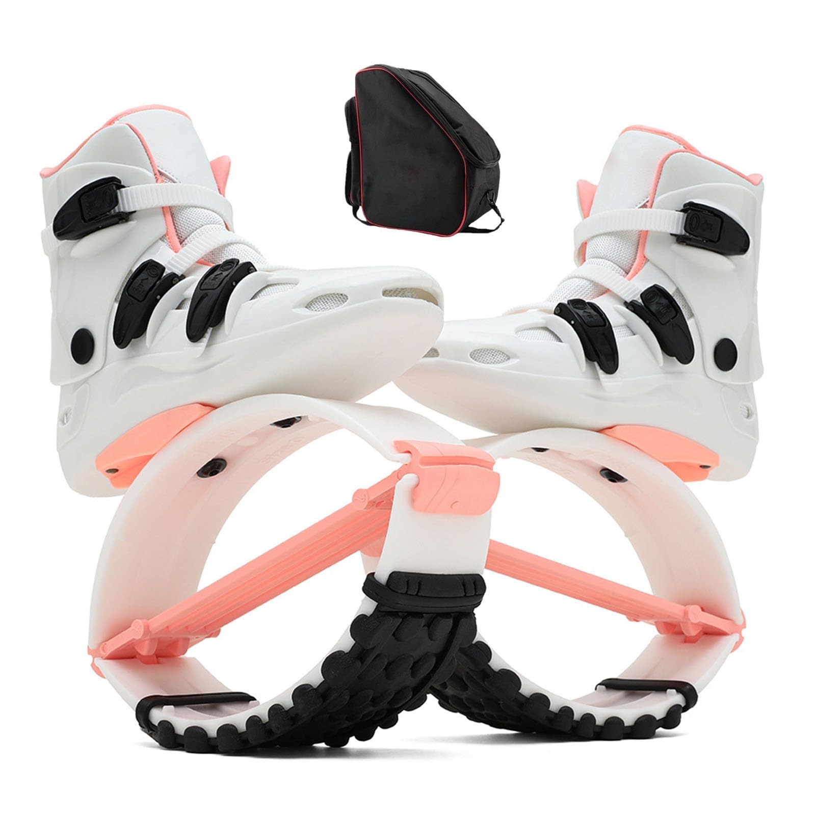 Kangaroo Jumping Shoes, Jump Shoes Indoor and Outdoor Fitness Bouncing Shoelaces Backpack, Adult Anti-Gravity Running, 50-130kg
