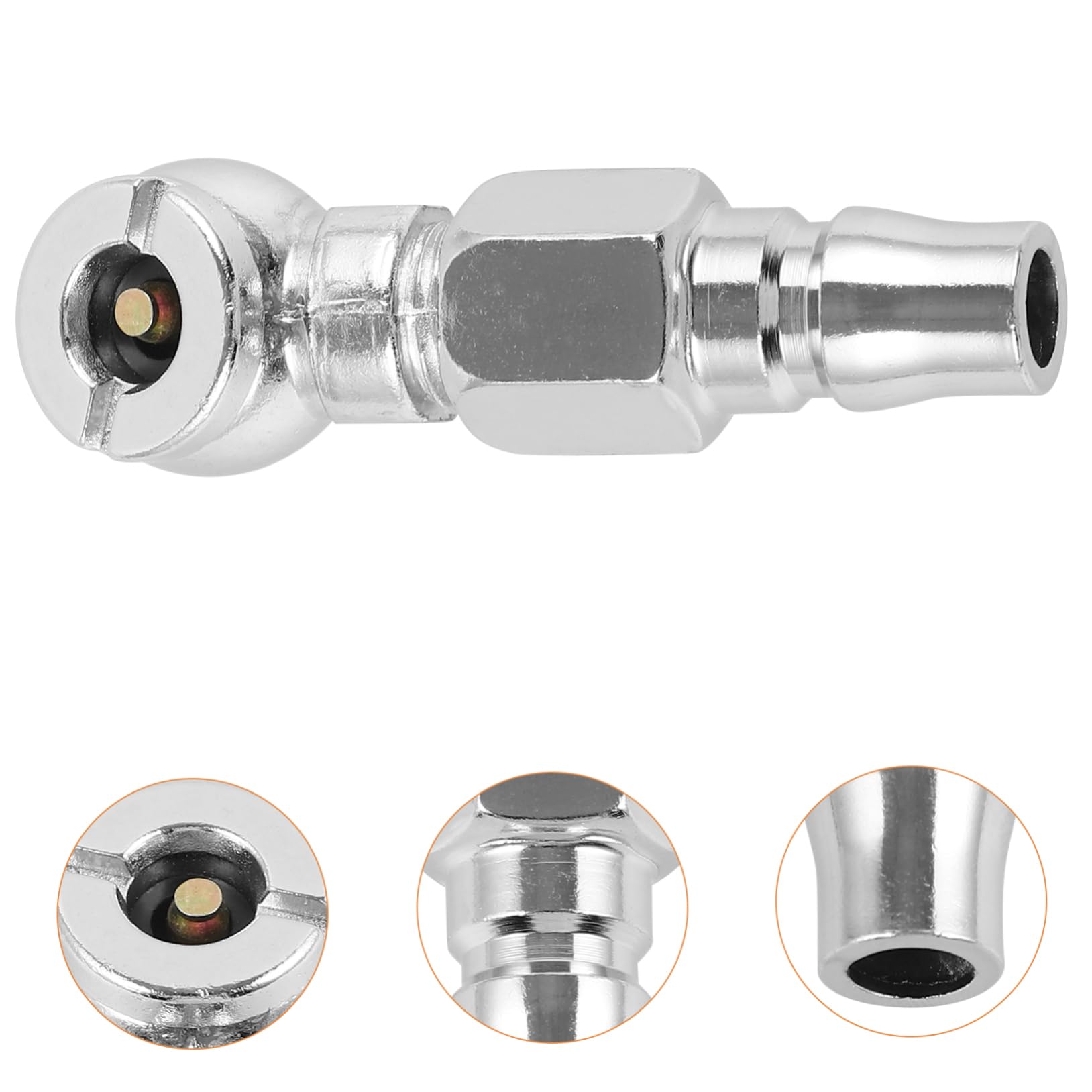 FELTECHELECTR Tire Air Chuck for Quick Inflation Compact and Lightweight Nozzle for Cars Motorcycles and Electric and Easy to Use Tire Inflator Accessory