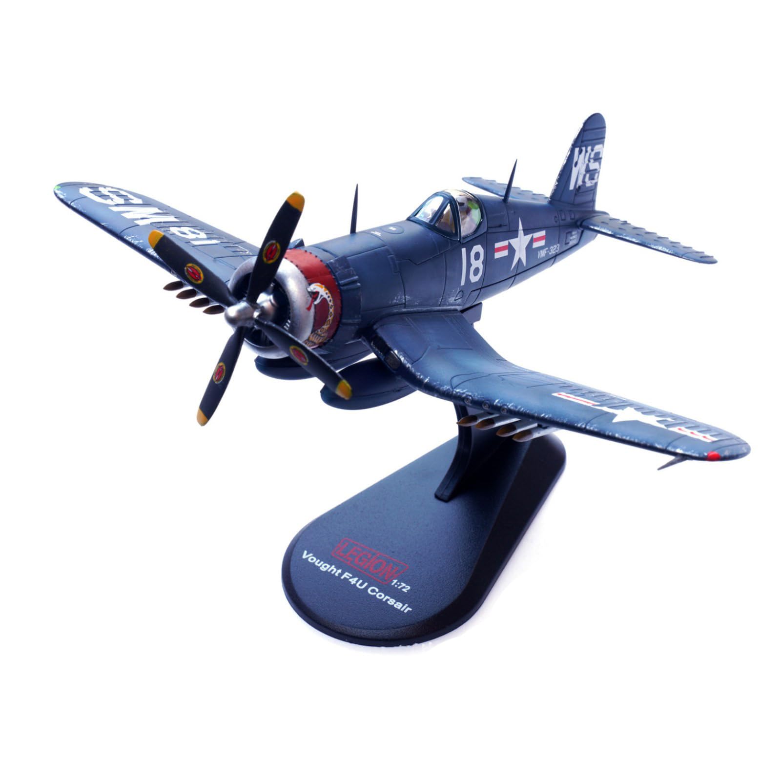 Amazon.co.jp: 1： 72 合金 WWII USMC F4U コルセア戦闘機 VMF-323