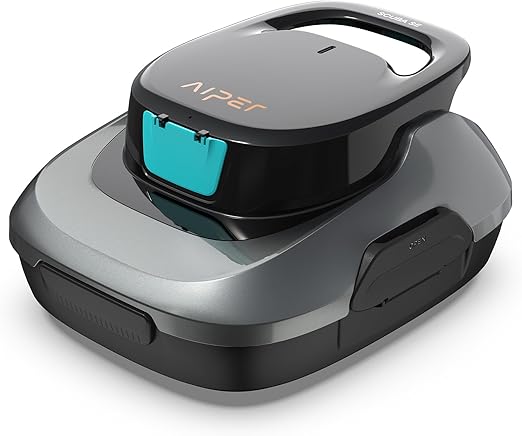 AIPER Cordless Pool Vacuum, Powerful Suction, Smart Self-Parking, 90-Min Runtime, Robotic Vacuum for Above-Ground Pools up to 860 Sq.ft
