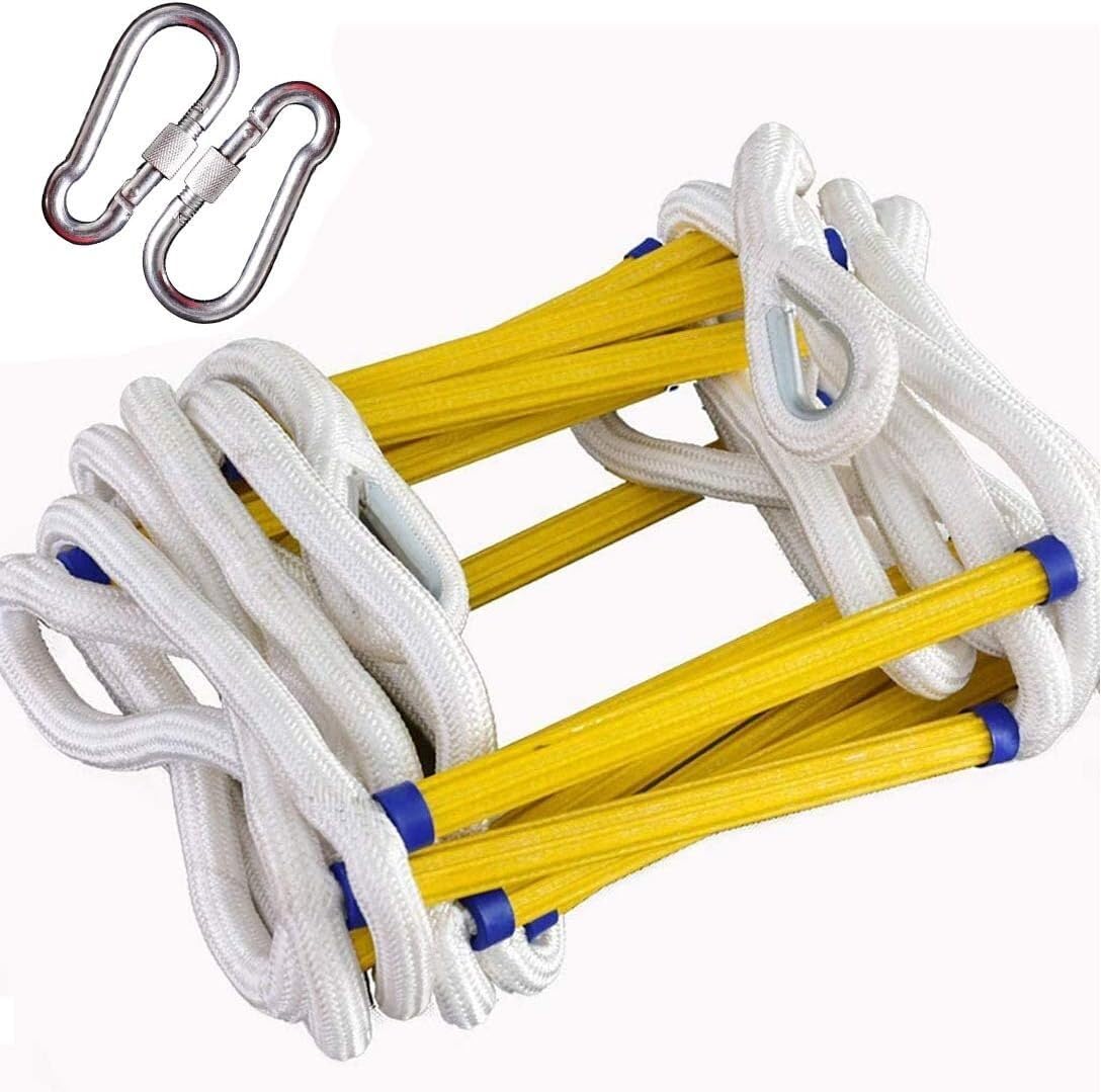 Emergency Escape Rope Ladder, 2-story Residential, Flame Retardant Rescue, Suitable For Indoor Or Outdoor Use(12m/39.4ft)