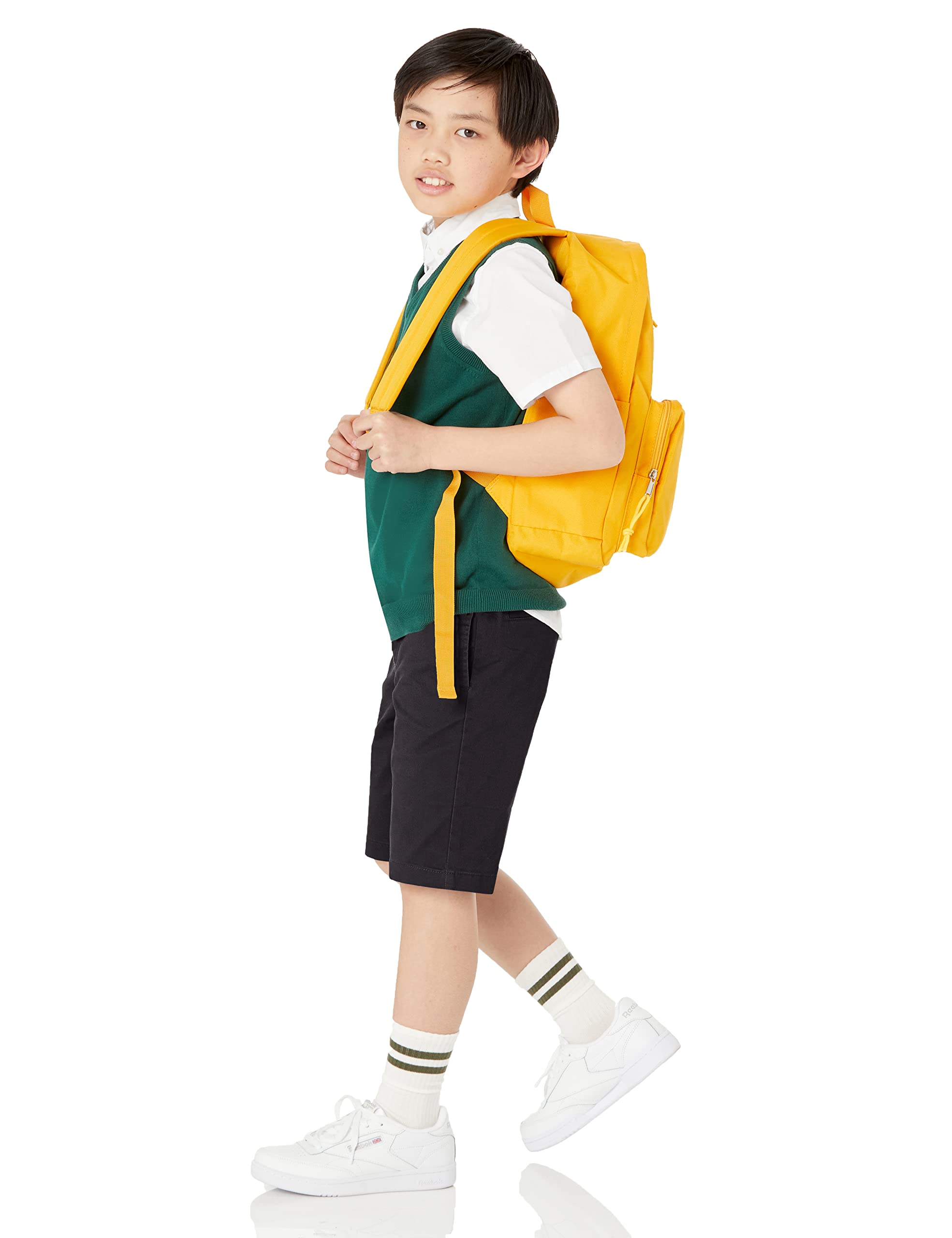Amazon Essentials Jungen Gewebte Uniform-Shorts mit Flacher Vorderseite (knitterfrei)