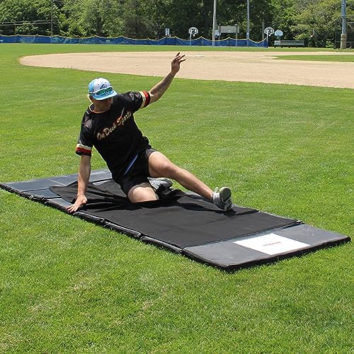 On Deck Sports Safe-Slide Baseball & Softball Sliding Mat – Foldable, Indoor/Outdoor Training Tool for Sliding Technique, Durable & Padded Design
