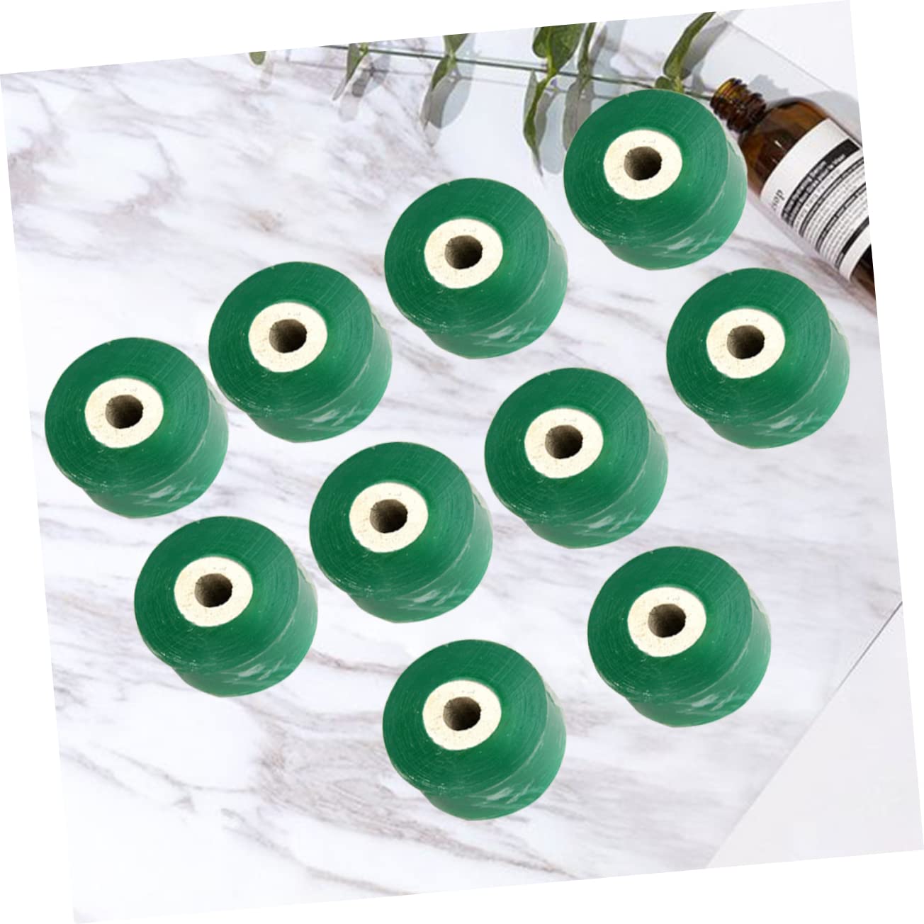 ifundom Ruban de Greffage 10 Pcs en PE Vert, Film Élastique | Plantes, Floristerie et Greffage, Résistant à L’eau, pour Noix et Fruits à Noyau