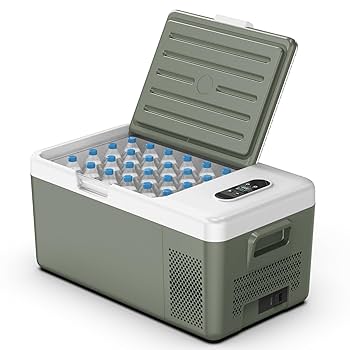 Amazon.co.jp: Alpicool 車載冷蔵庫 17L ポータブル冷蔵庫 -20