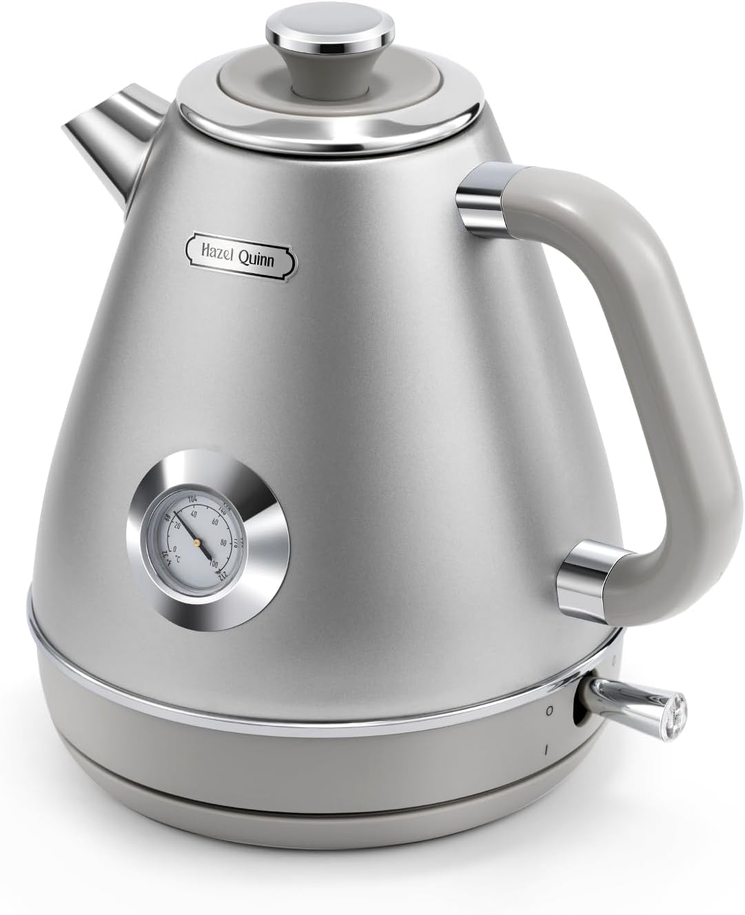 Bouilloire Électrique Sans Fil INOX Noire 1,5L 2200W | Arrêt Auto Rétro | Neuve
