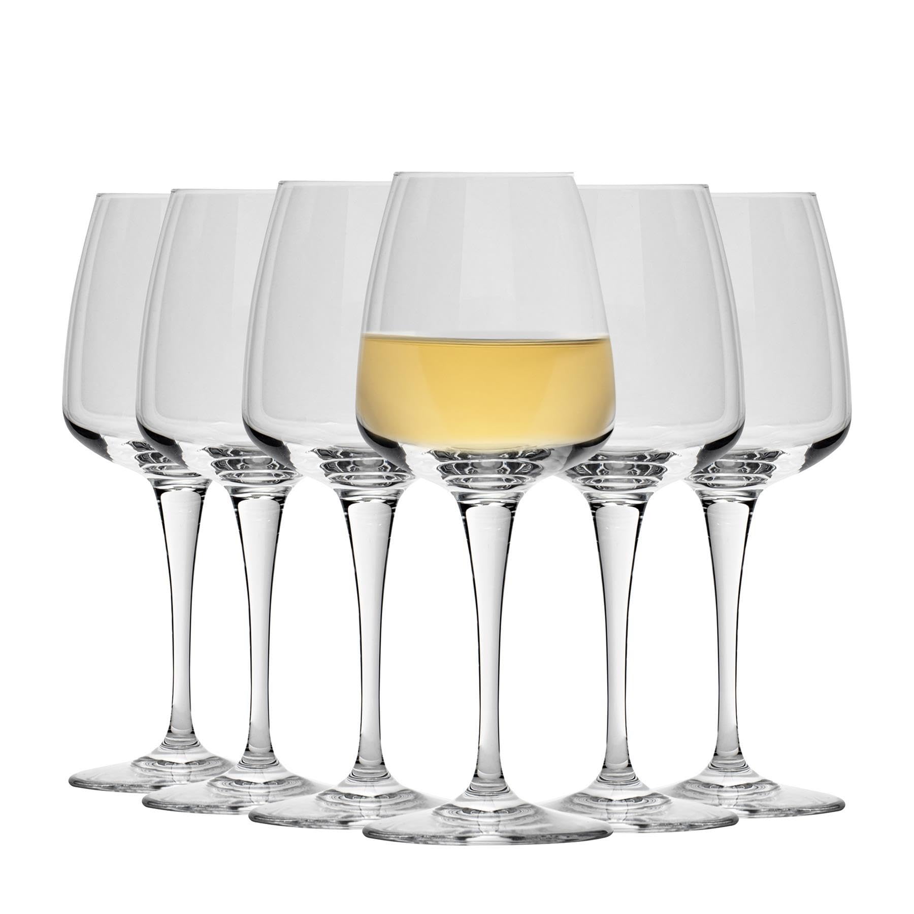 Bormioli Rocco Transparent Aurum White Wine Glasses Set - 350Ml - Pack Of 12
