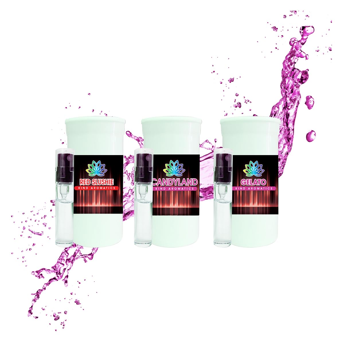 Kind - Variety Spray Pack - 3 x 2.5ML - All Natural Flavoring - Food Grade - Kosher (Urban 1)