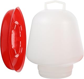 STOBOK Chick Feeder and Waterer Kit,Chick Feeder Thickened Plastic Poultry Automatic Waterer for Poultry Farm Chick (8L)