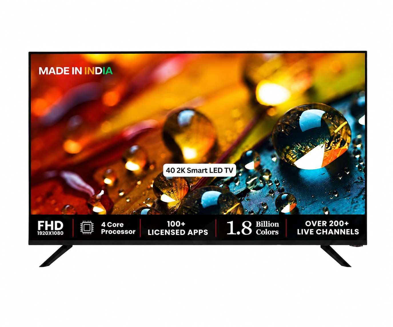 32 inch (80 cm) hd ready smart android led tv | bezel-less design | wi-fi | built-in ott apps | 2 hdmi | 2 usb | 1 year warranty