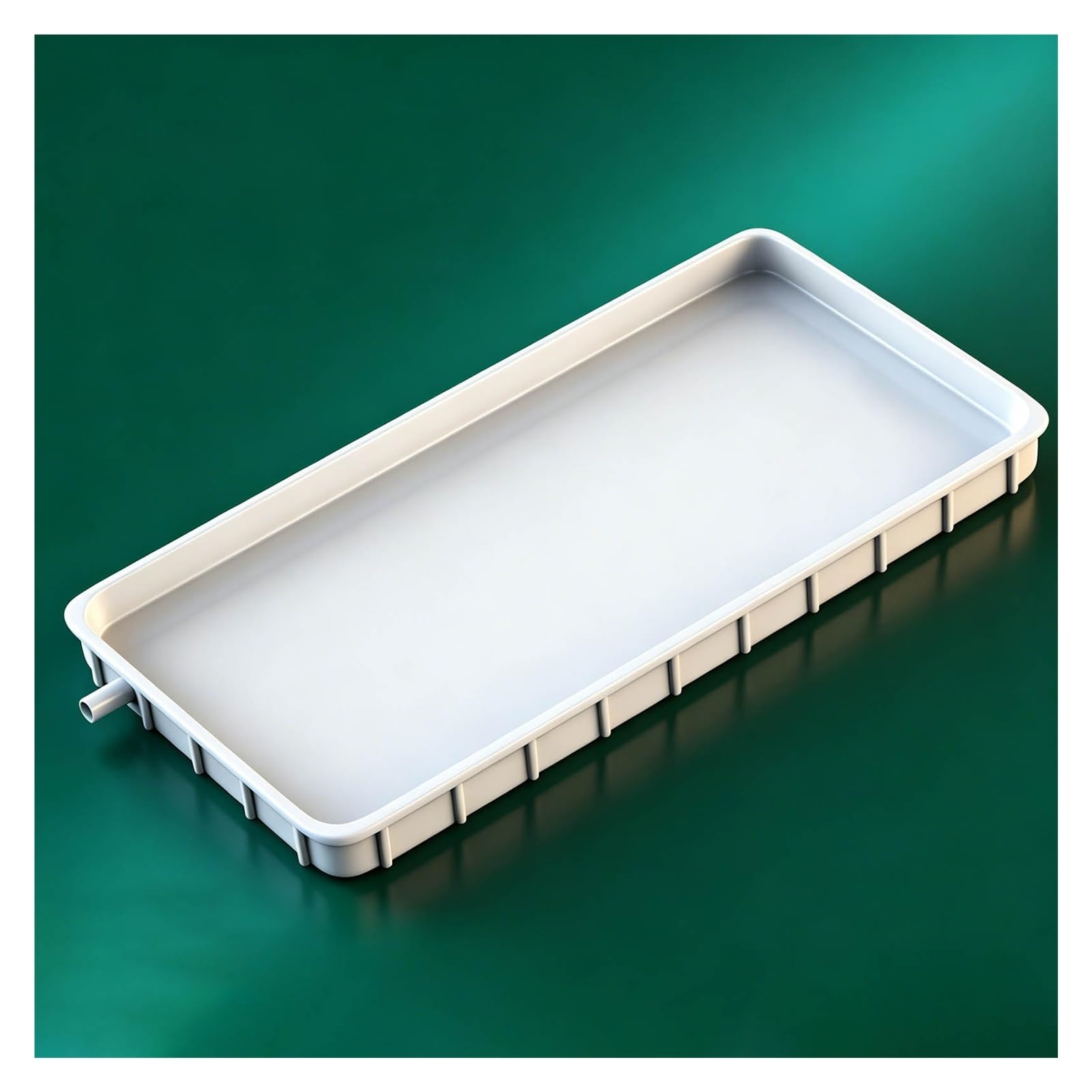 Vaschetta Raccolta Condensa Dell'acqua Vassoio Scarico Dell'unità Ac con Foro Scarico E Tubo Flessibile per Condizionatori da Finestra Mini Split UHEKC(1-2Px3m)