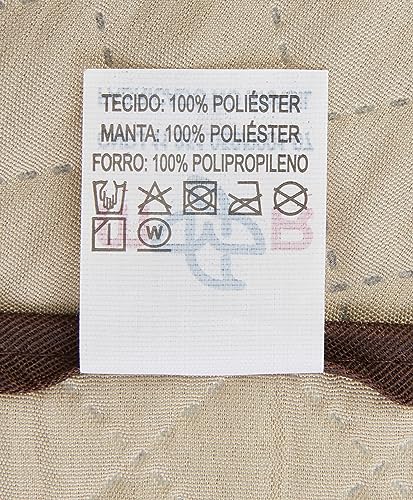Protetor De Sofá Impermeável 4 Lugares King Liso Dupla Face Tecido Microfibra Kaqui/Marrom