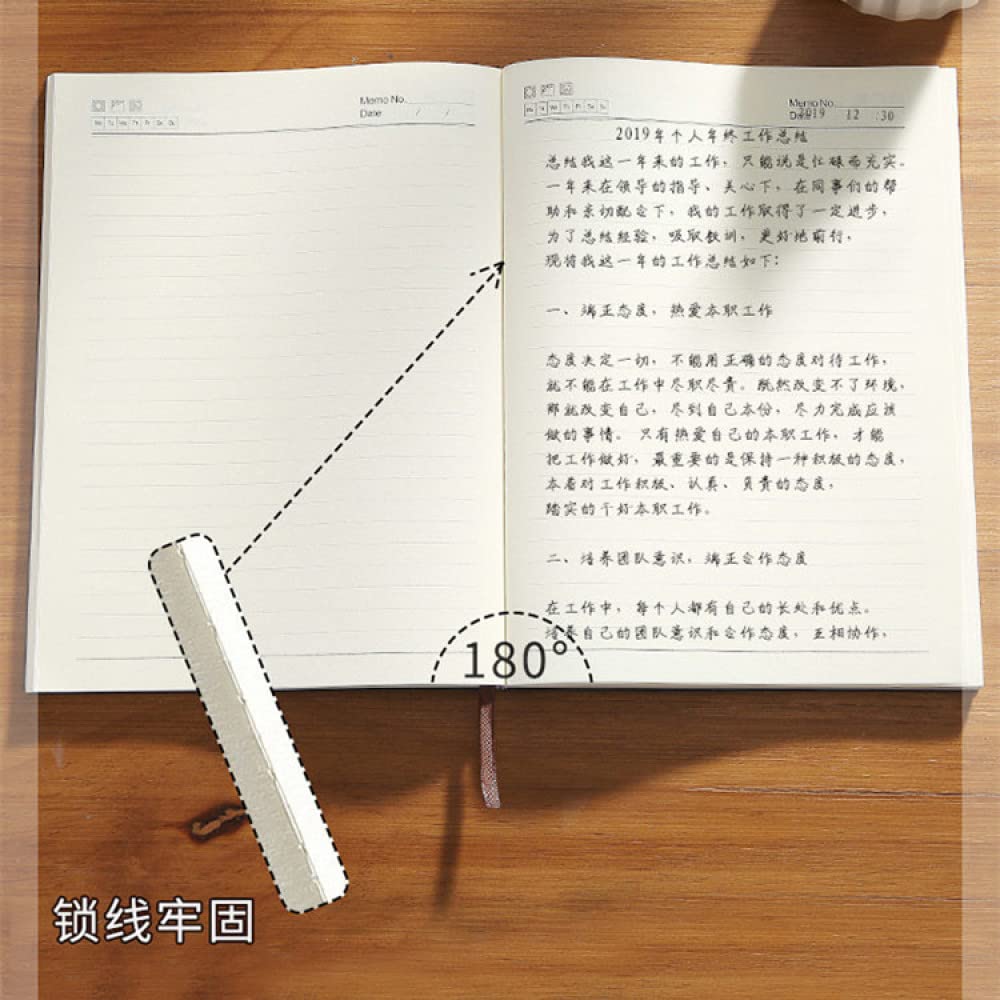 Quaderno per riunioni di lavoro super spesso A5 per scrivere appunti in una classe universitaria o in una riunione Quaderno per ufficio di amministrazione aziendale, blu, 2 pezzi