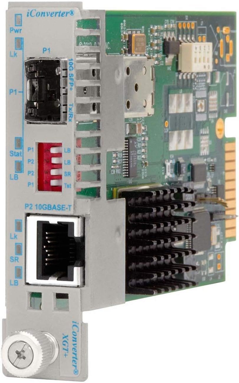 Omnitron SystemsTechnology - ICONVERTER XGT+ 8589N-0 SFP+ TO 10GBASE-T 30M-1
