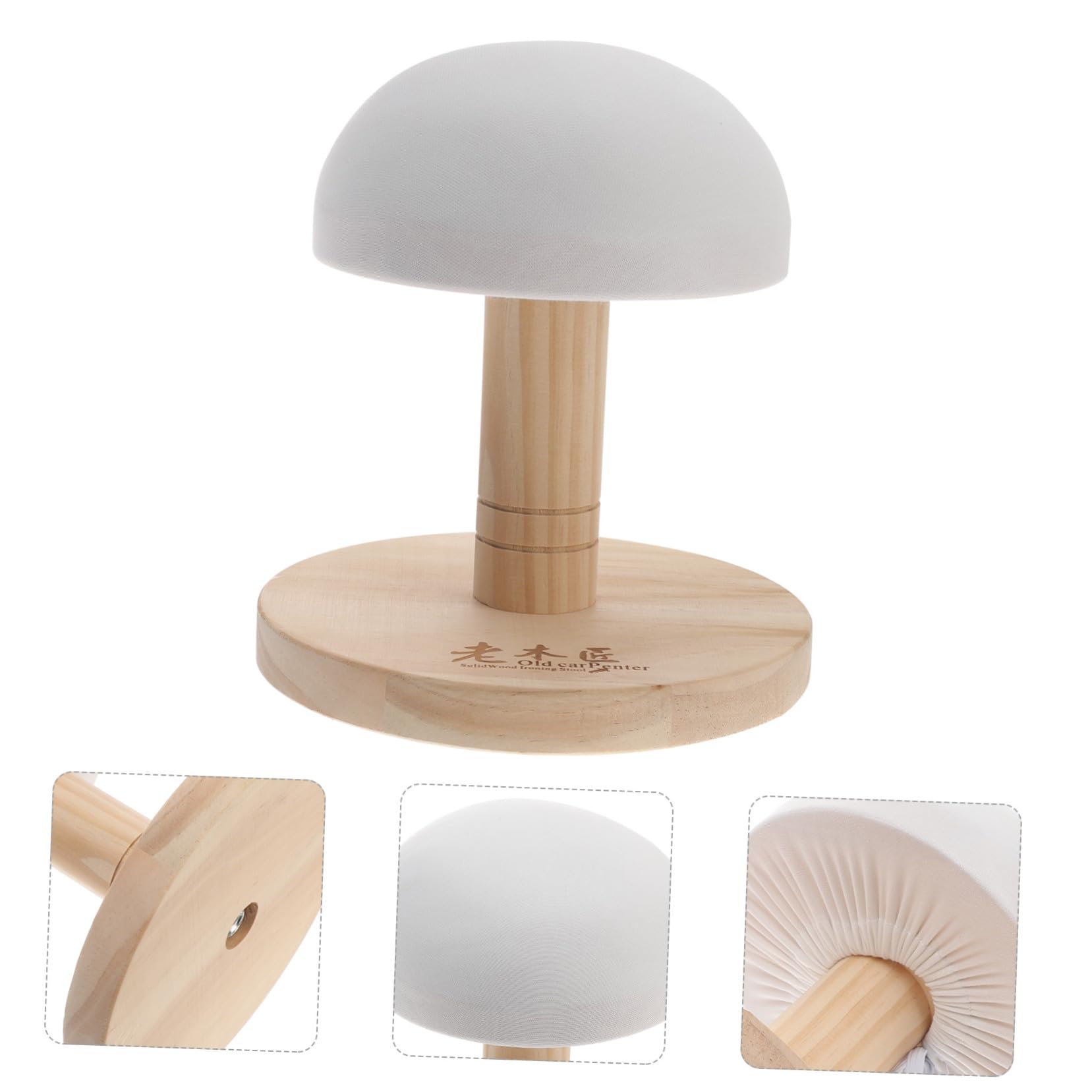 Tavola Stiro per Maniche 1 Pezzo in Legno Supporto Stabile | Rivestimento in Cloth, Design Compatto, per Colletto e Scollatura, Uso Quotidiano e Hotel Colore Casuale